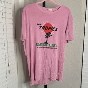 Marine layer the tropics hollywood short sleeve Pink Graphic T-Shirt L/XL